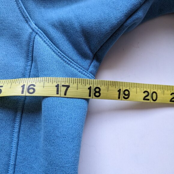 Patagonia Tech Fleece Jacket Light Blue Full Zip Jacket Zippered Pockets Small - Picture 14 of 14